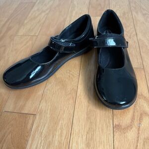 Hush Puppies Mary Jane Shoes Black Patent Leather Strap women‎ size 6M